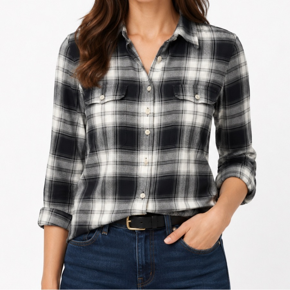 Mossimo Supply Co. Monochrome Plaid Shirt